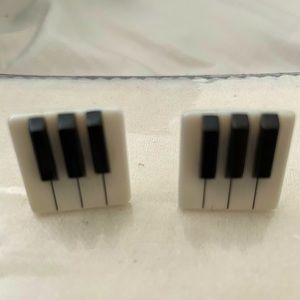 Real Ivory Piano Keyboard Cufflinks, Hand-Made